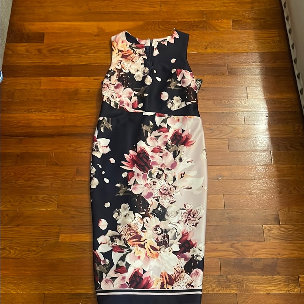 Floral Sleeveless Dress - Multicolor